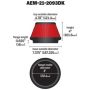AEM 21-2093DK AEM DryFlow Air Filter