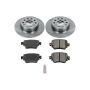 PowerStop KOE7053 OE Stock Replacement Low-Dust Ceramic Brake Pad and Rotor Kit
