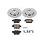 PowerStop KOE1379 OE Stock Replacement Low-Dust Ceramic Brake Pad and Rotor Kit