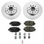 PowerStop CRK7301 Genuine Geomet Coated Rotor and Low-Dust Ceramic Brake Pad Kit