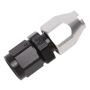 Russell Performance Black/Silver -8 AN Female Swivel to 1/2in Aluminum Tube