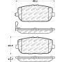 Stoptech 305.11800 Street Select Brake Pads - Rear