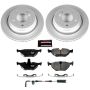 PowerStop CRK3126 Genuine Geomet Coated Rotor and Carbon-Fiber Ceramic Brake Pad Kit