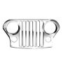 Mopar 82208105 Grille Chrome Grille, same as production 81-86 CJ