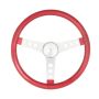 GRANT GRT8445 Steering Wheel Mtl Flake Red/Spoke Chrm 13.5