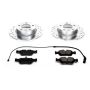 PowerStop K590 Z23 Daily Driver Carbon-Fiber Ceramic Brake Pad and Drilled & Slotted Rotor Kit