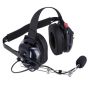 Rugged Radios H42-CF H42 Behind the Head (BTH) Headset for 2-Way Radios Carbon Fiber