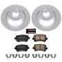 PowerStop CRK4625 Genuine Geomet Coated Rotor and Carbon-Fiber Ceramic Brake Pad Kit