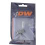 DeatschWerks 6AN Male Flare to M14 X 1.5 Male Metric Adapter (Incl Washer) - Anodized Matte Black