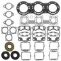 Vertex Pistons 611810 Vertex Gaskets 97-00 Polaris SLX Pro 785 Complete Gasket Kit w/ Oil Seals