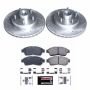 PowerStop K5079 Z23 Daily Driver Carbon-Fiber Ceramic Brake Pad and Drilled & Slotted Rotor Kit