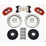 Wilwood 140-9833-R Narrow Superlite 6R Front Hat Kit 13.06in Red 98-02 Camaro/Firebird