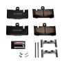 PowerStop Z23-871 PowerStop - Z23 Daily Driver Carbon-Fiber Ceramic Brake Pads with Hardware Kit