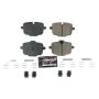 PowerStop Z23-1850 PowerStop - Z23 Daily Driver Carbon-Fiber Ceramic Brake Pads with Hardware Kit
