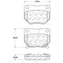 StopTech Performance 06-07 WRX Rear Brake Pads