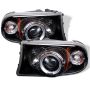 SPYDER 5009784 Projector Headlights - LED Halo - Black