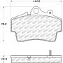 Stoptech 305.07370 Street Select Brake Pads w/ Hardware - Front