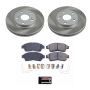 PowerStop SC1052 Semi-Coated Rotor and Low-Dust Ceramic Brake Pad Kit