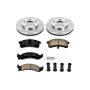 PowerStop KOE1534 OE Stock Replacement Low-Dust Ceramic Brake Pad and Rotor Kit