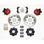 Wilwood 140-10885-R Combination Parking Brake Rear Kit 11.75in Red Mini Cooper (Requires 17in Wheels)
