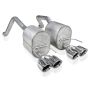 Stainless Works C609CBQUAD 2009-13 C6 Corvette Axleback 2-1/2in Dual Chambered Turbo Mufflers Quad 4in Tips