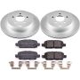 PowerStop CRK8021 Genuine Geomet Coated Rotor and Low-Dust Ceramic Brake Pad Kit