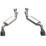 QTP 600114B 2014-2015 Chevrolet Camaro SS 6.2L  AR3 Axle Back Black Tips