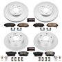 PowerStop CRK2558 Genuine Geomet Coated Rotor and Low-Dust Ceramic Brake Pad Kit