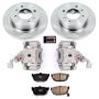 PowerStop KCOE3106B OE Stock Replacement Low-Dust Ceramic Brake Pad, Rotor and Caliper Kit