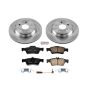 PowerStop KOE6569 OE Stock Replacement Low-Dust Ceramic Brake Pad and Rotor Kit