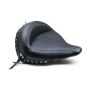 Mustang Motorcycle 76233 Mustang 00-15 Harley Softail Standard Rear Tire Wide Touring Solo Seat w/Studs - Black