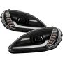 SPYDER 5087935 Projector Headlights - Sequential LED Turn Signal - Black
