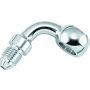 TwinPower 035959 Twin Power Chrome Brake Fitting 3/8 Inch X AN3 90 Degree Banjo Adaptor