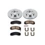 PowerStop KOE798 OE Stock Replacement Low-Dust Ceramic Brake Pad and Rotor Kit