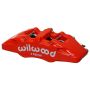 Wilwood 120-13433-RD Caliper-Forged Dynapro 6 5.25in Mount-Red-L/H 1.62/1.38in/1.38in Pistons 1.10in Disc