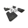 Rally Armor MF104-BLK-AGN Black Mud Flap/Army Green Logo