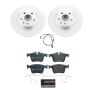 PowerStop ESK8109 Genuine Geomet Coated Rotors, ECE-R90 Brake Pads + Hardware Kit