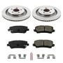 PowerStop KOE6812 OE Stock Replacement Low-Dust Ceramic Brake Pad and Rotor Kit