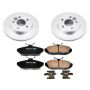 PowerStop CRK1297 Genuine Geomet Coated Rotor and Low-Dust Ceramic Brake Pad Kit
