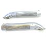 PATRIOT EXHAUST PEPH3824 Side Tube Turnouts w/Shield/Mufflers Chrome
