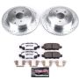 PowerStop K8021-26 Z26 Street Performance Ceramic Brake Pad and Drilled & Slotted Rotor Kit