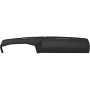 DASH COVER (HAS NO CENTER CUT OUT); BLACK CHEVROLET LARGE TRUCK/HEAVY DUTY 73-80