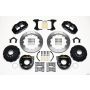 Wilwood 140-9222 Narrow Superlite 4R Rear P-Brk Kit 12.88in Mopar/Dana 2.36in Off w/Snap Ring Brng