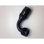 Fragola -10AN Nut x -12AN Hose Reducing Hose End 120 Degree - Black