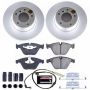 PowerStop CRK5280 Genuine Geomet Coated Rotor and Carbon-Fiber Ceramic Brake Pad Kit