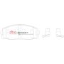Disc Brakes Australia DB1328SP Front Street Performance Brake Pads