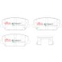 Disc Brakes Australia DB15012SP Front Street Performance Brake Pads