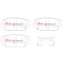 Disc Brakes Australia DB15012XP Front Xtreme Performance Brake Pads