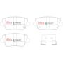Disc Brakes Australia DB15013SP Rear Street Performance Brake Pads