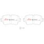 Disc Brakes Australia DB15031SP Rear Street Performance Brake Pads